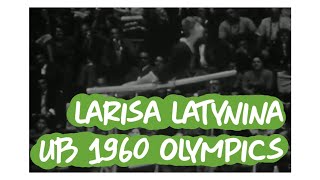 Larisa Latynina  Team Optionals Uneven Bars  1960 Olympics Gymnastics [upl. by Annauqal]