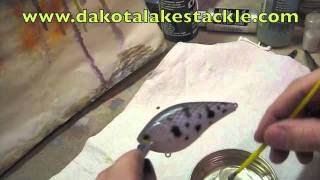 Using two part epoxy for a clear coat on crankbaits [upl. by Asiulana]