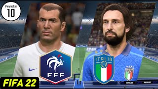 Italy vs France  World Cup 2006 Final  Legend  FIFA 22 [upl. by Rovaert]