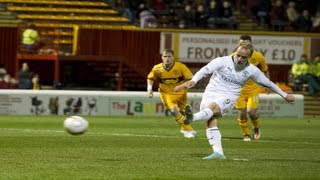 Leigh Griffiths Second Goal Motherwell 04 Hibernian [upl. by Senhauser]