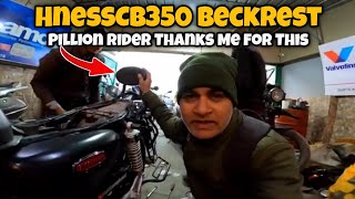 This AddOn is Most Demanding with Hness CB350  Beckrest for HnessCB350  highness hondacb350 [upl. by Queston513]