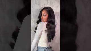 Voluminous Looks 👏👏Flipover installation by using vallbest human hair bundles body wave❤ bundles [upl. by Nylicaj295]