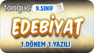 9Sınıf Edebiyat 1Dönem 1Yazılıya Hazırlık 📑 2024 [upl. by Coucher]