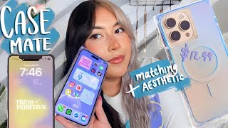 matching my iPhone aesthetic to my new phone case 🦋✨🩵 iPhone 14 Pro Max  Simply Steph [upl. by Nosaes]