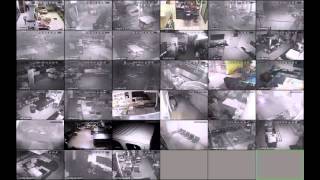 Witson CMS CCTV live 6 remote sites 33 cameras total  Night Mode [upl. by Kendall548]