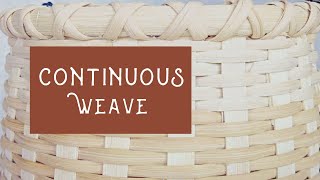 Beginner Basket Weaving Technique Continuous Weave [upl. by Syl936]