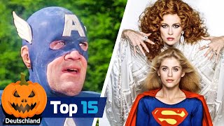 Top 15 der schlimmsten SuperheldenFilmkostüme [upl. by Griffy]