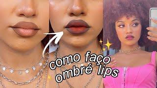 COMO FAZER CONTORNO DE BOCA PERFEITO  3 estilos de ombré lips 👄💄✨ [upl. by Edmead466]