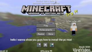 Minecraft Mcpe 0150 beta 4 How to download the pc mod [upl. by Henriette]