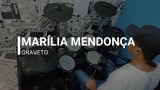 Marília Mendonça  graveto  Cover Bateria Drum Cover [upl. by Sacrod609]