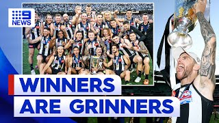 Collingwood wins the 2023 AFL grand final  9 News Australia [upl. by Griffith]