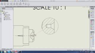 How to use detail view in solidworks [upl. by Ellinej]