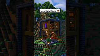 Minecraft Modern Mountain House 🏠 minecraft [upl. by Uot]