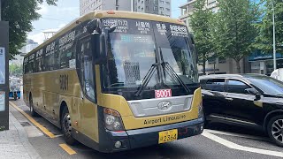 원속도 주행 서울 공항버스 Seoul Airport Bus 6001 동대문 Dongdaemun → 인천공항 Incheon Airport [upl. by Griffis]