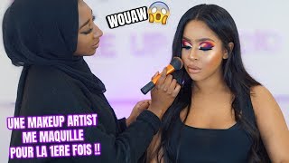 UNE MAKEUP ARTIST ME MAQUILLE POUR LA PREMIERE FOIS  😱😍✨ [upl. by Artined677]