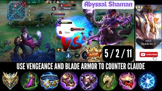 HYLOS BEST BUILD 2024 amp GAMEPLAY TUTORIAL  USE VENGEANCE AND BLADE ARMOR TO COUNTER CLAUDE [upl. by Anaugal]