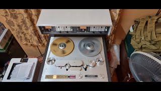 Studer A80 VU MK4  2 track  12 inch 30ips test 06112022 [upl. by Miksen]