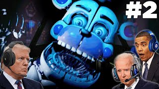 US Presidents Play Five Nights at Freddys Sister Location FNAF SL Part 5 [upl. by Dwane808]