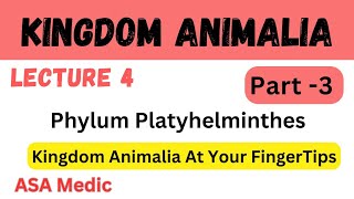 Phylum Platyhelminthes Lecture 4  Part 3  Kingdom Animalia  Biology Mdcat [upl. by Gnik334]