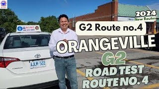 Orangeville G2 Road Test Route no 4  2024  G2 Route no 4 [upl. by Annoynek]