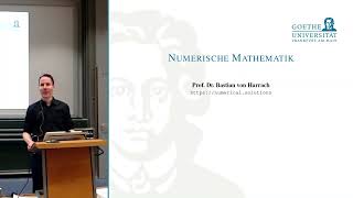 Num 25a  Numerische Mathematik Einführung in die Numerik [upl. by Mcclary645]