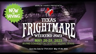 TEXAS FRIGHTMARE WEEKEND 2023 SHOW FLOOR WALKTHROUGH [upl. by Tabby]