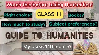 HUMANITIES STREAM GUIDE FOR CLASS 11  Humanitiesarts subjects books syllabus 202122  My score [upl. by Rednave]