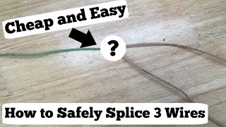 The best way to splice three wires together [upl. by Rich]