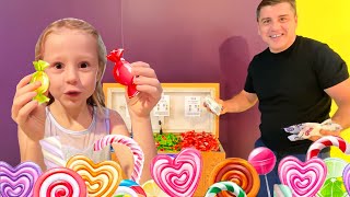 Nastya and dad in the museum of sweets [upl. by Aiel]