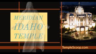 Meridian Idaho Temple on a spring dusk day by drone on April 25 2021 [upl. by Inava682]