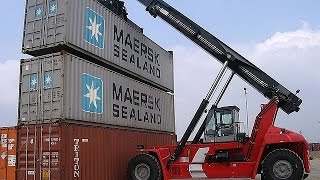 МЕГА МАШИНЫСАМЫЙ БОЛЬШОЙ КОНТЕЙНЕРНЫЙ ПОГРУЗЧИКMEGA MACHINELARGEST CONTAINER HANDLER IN THE WORLD [upl. by Cohlier876]