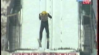 Veli Matti Lindstroem  2325m  Planica 2003  fall [upl. by Rosita]