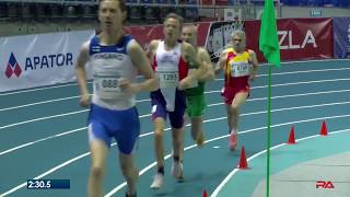 World Record Masters M60 3000m Indoor at Torun 2019 [upl. by Eda]