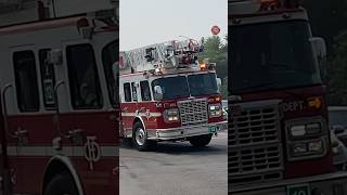 AIRHORNBULLHORN Calgary Fire Department Engine amp Ladder 12  DC1 Responding HOT [upl. by Nageem]