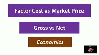 Unit  6  Factor cost Market Price Subsidy Gross Net  Tnpsc [upl. by Ahseet]