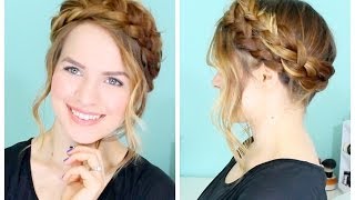 How to Easy Crown Braid [upl. by Glinys]