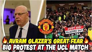 Avram Glazers Great Fear  Big Protest at the UCL Match  l News l MAN UNITED [upl. by Proffitt]