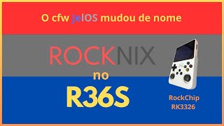 O cfw RockNix no portátil R36S RockChip RK3326 Um fork do JelOS REPUBLICADO [upl. by Olecram]