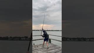 Hatteras cast surffishing reddrum subscribe fishing pierfishing fish [upl. by Dagna]