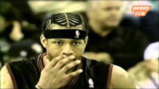 Allen Iverson Highlight vs Kings 0304 NBA Dunk over Mike Bibby [upl. by Ardnuek669]