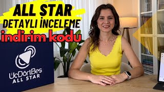 ÜçDörtBeş All Star  Detaylı İnceleme  İndirim Kodu  Kutu Açılımı üçdörtbeş allstar [upl. by Karyl975]