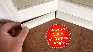 How To Cut Quarter Rounds for a 45 Degree Angle [upl. by Elman]