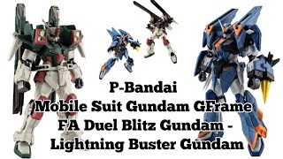 PBandai Mobile Suit Gundam GFrame FA Duel Blitz Gundam amp Lightning Buster Gundam [upl. by Den]