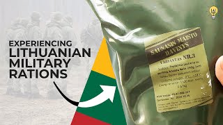 My 1st Time Trying Lithuanian Military Rations MREs Sausas Davinys [upl. by Patrizia816]