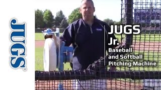 Jr Pitching Machine for Baseball and Softball  JUGS Sports [upl. by Ichabod]