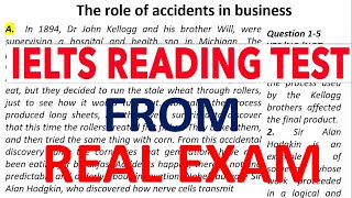 IELTS READING  THE ROLE OF ACCIDENTS IN BUSINESS  REAL EXAM READING PASSAGE  IELTS READING 2024 [upl. by Suicul953]