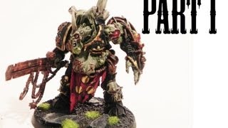 How to paint a Chaos Daemon Prince of Nurgle pt1 [upl. by Kalvn]