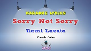 KARAOKE Demi Lovato  Sorry Not Sorry [upl. by Aninay]