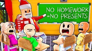 EVIL SANTA IS OUR TEACHER  Roblox Funny Moments [upl. by Anika536]