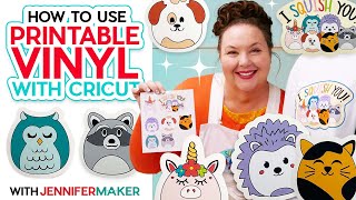 How To Use Printable Vinyl With A Cricut [upl. by Llerruj]